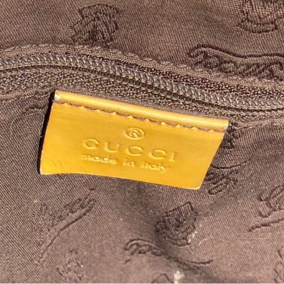 GUCCI Sherry Line Shoulder Tote Bag Canvas Leather Brown GG Pattern15”x 9”x 6”🎁 - Picture 8 of 17